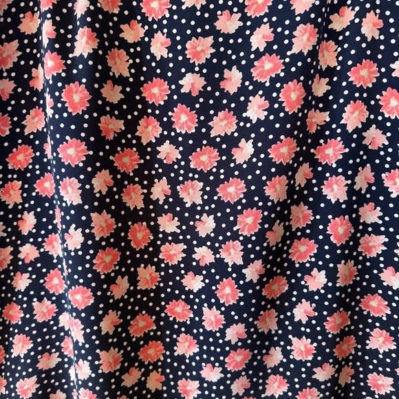 Christopher & Banks Pink and Blue Maxi A-Line Skirt - Picture 3 of 6